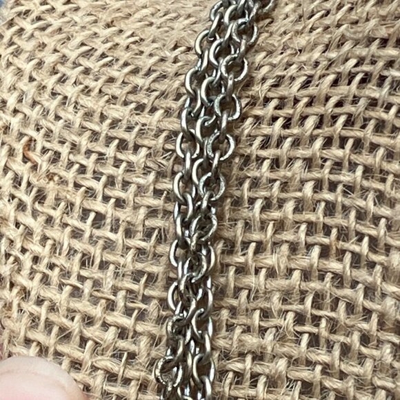 Bohemian Multi-Strand Necklace 19 In Tribal Rhinestone Turquoise Beaded Chain - Picture 8 of 8